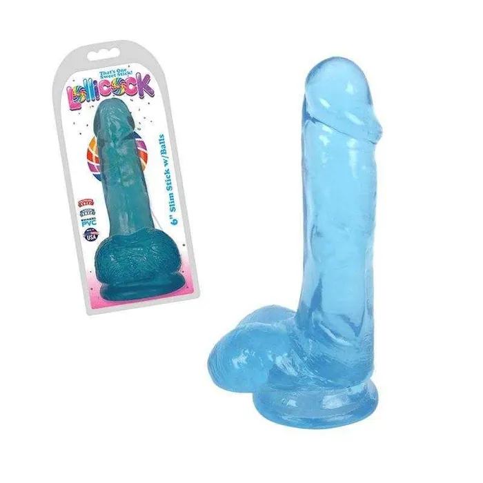 Curve Novelties Inc Female Sex Toys Lollicock 6 Slim Stick with Balls Berry Ice Curve Novelties Inc Female Sex Toys Lollicock 6 Slim Stick with Balls Berry Ice
