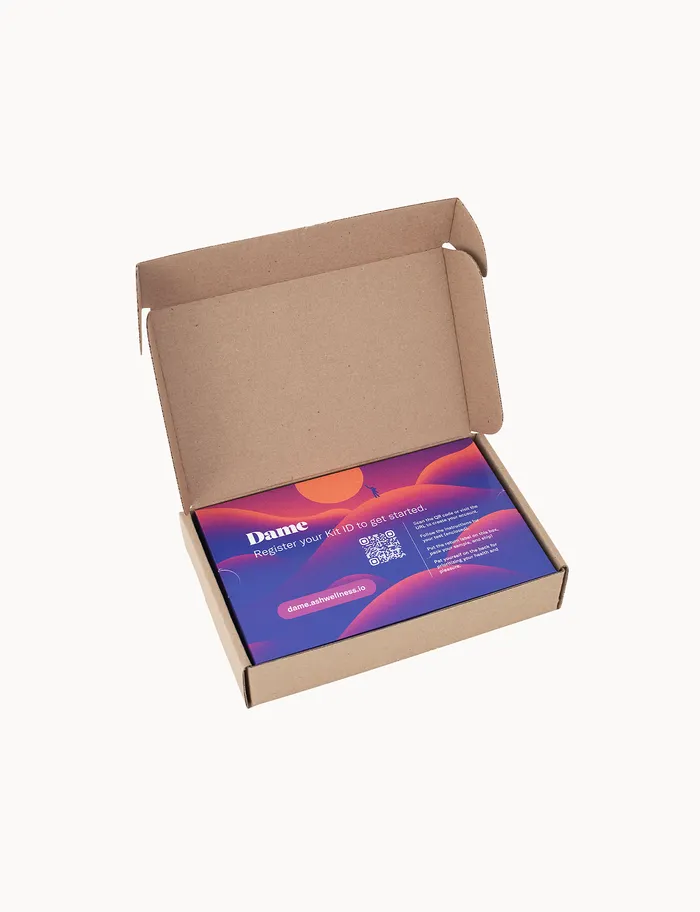 Dame Products Couples Gonorrhea Chlamydia HIV Syphilis STI Test Kit 1 Site