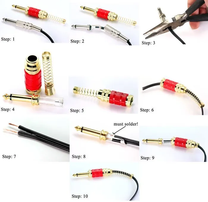 Deluxe Right Angle Gold Plated 14 Jack Mono Plug Precision Anal