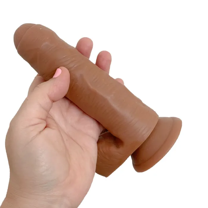 Dildos Blush Coverboy Derek the Bartender 7 Inch Uncut Dildo Mocha