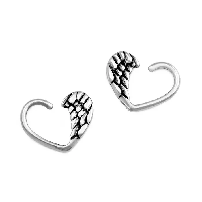 Dildos Painful Pleasures 16g Antique Silver Seraph Wing Bendable Heart Ear Jewelry Price Per 2 Dildos Painful Pleasures 16g Antique Silver Seraph Wing Bendable Heart Ear Jewelry Price Per 2