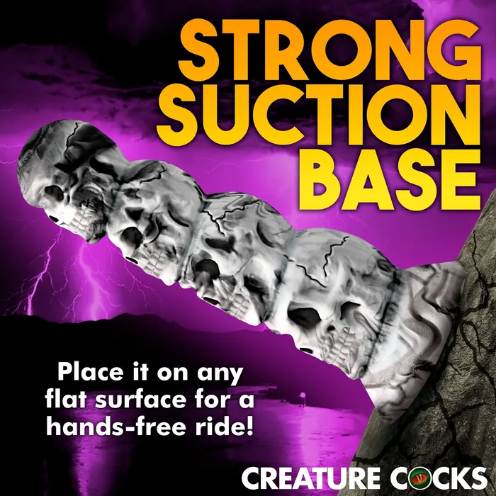 Dildos Tower of Doom Silicone Skull Dildo XR Brands
