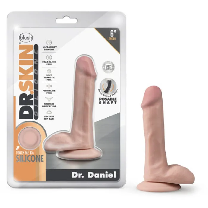 Dr Daniel 6 Inch Beginner Suction Cup Dildo Vanilla Blush Dildos