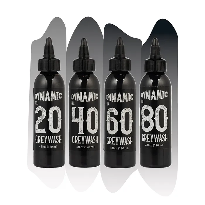 Dynamic Greywash Tattoo Ink Set with Mixing Solution 5 Bottles Dynamic Female Sex Toys