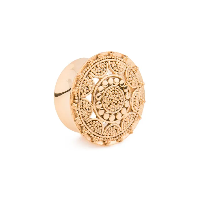 Elementals Organics Anal Tribal Sunshine Gold Plated Plug Price Per 1