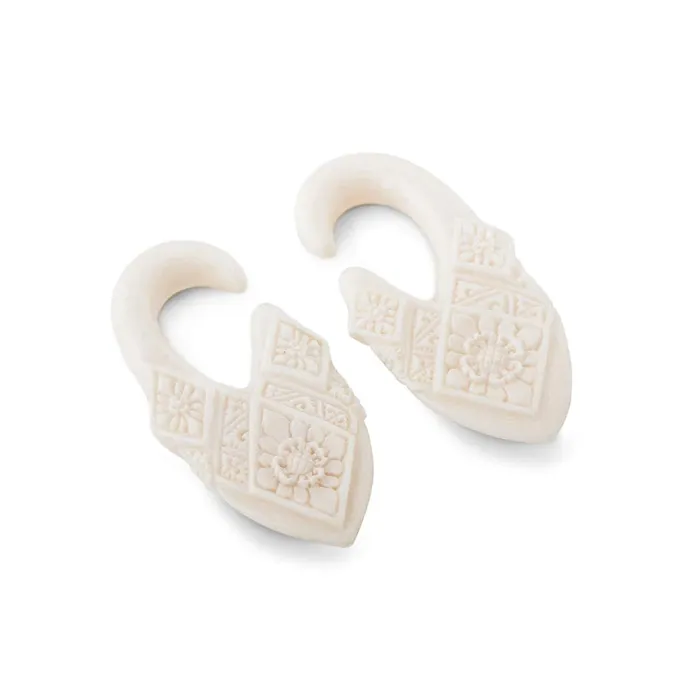 Elementals Organics Borneo Carved Bone Hanger Price Per 1 Vibrators