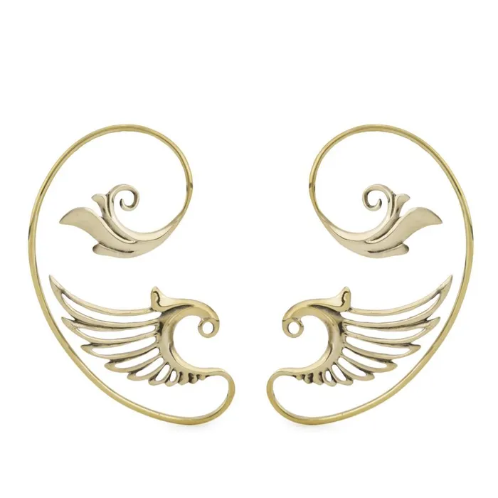 Elementals Organics Vibrators Polished Brass Seraphs Wing Ear Wrap Price Per 2 Elementals Organics Vibrators Polished Brass Seraphs Wing Ear Wrap Price Per 2