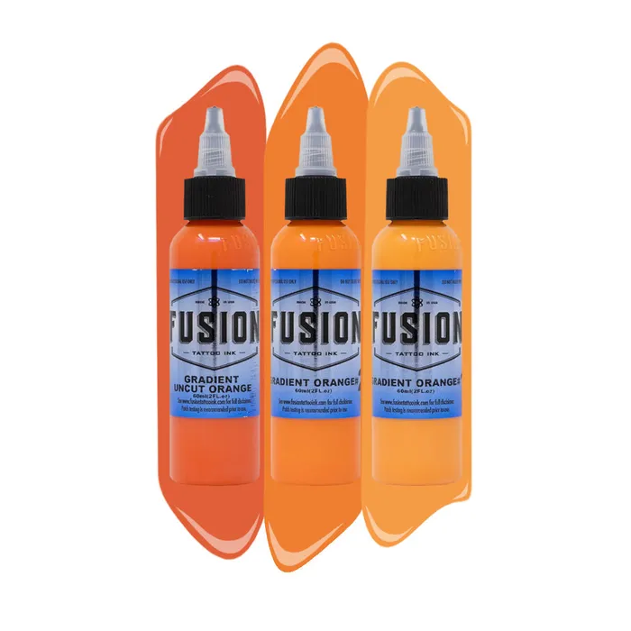 Enhancers Fusion Gradient Orange 3Pack Fusion Tattoo Ink 1oz