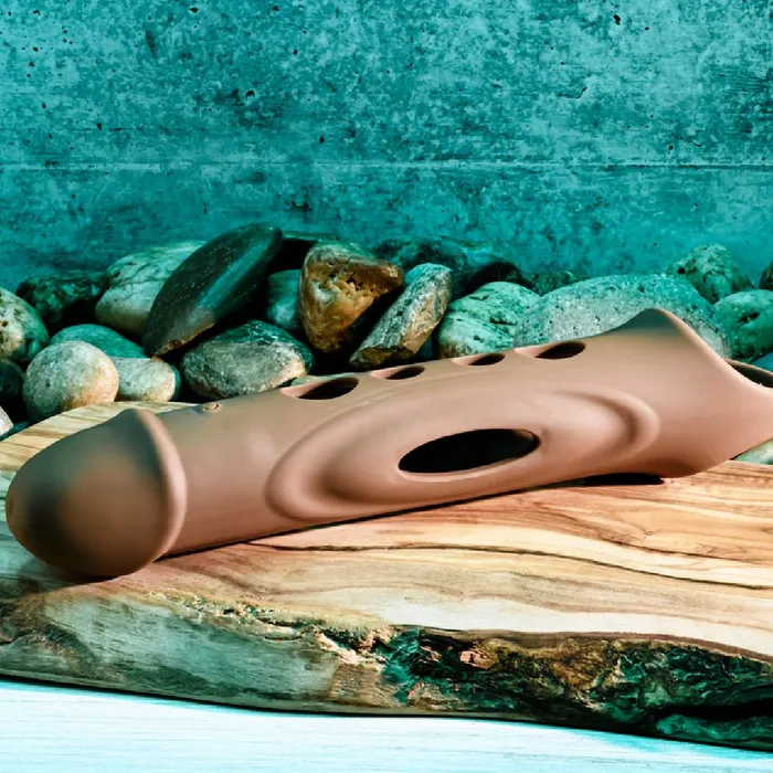 Evolved Novelties Male Sex Toys Big Boy Vibrating Silicone Penis Extender with Remote and Ball Strap Chocolate