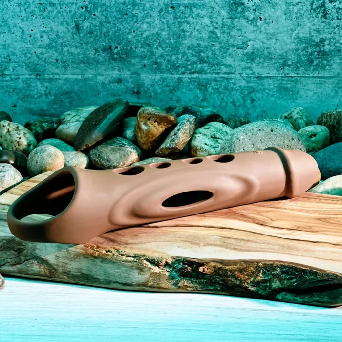 Evolved Novelties Male Sex Toys Big Boy Vibrating Silicone Penis Extender with Remote and Ball Strap Chocolate