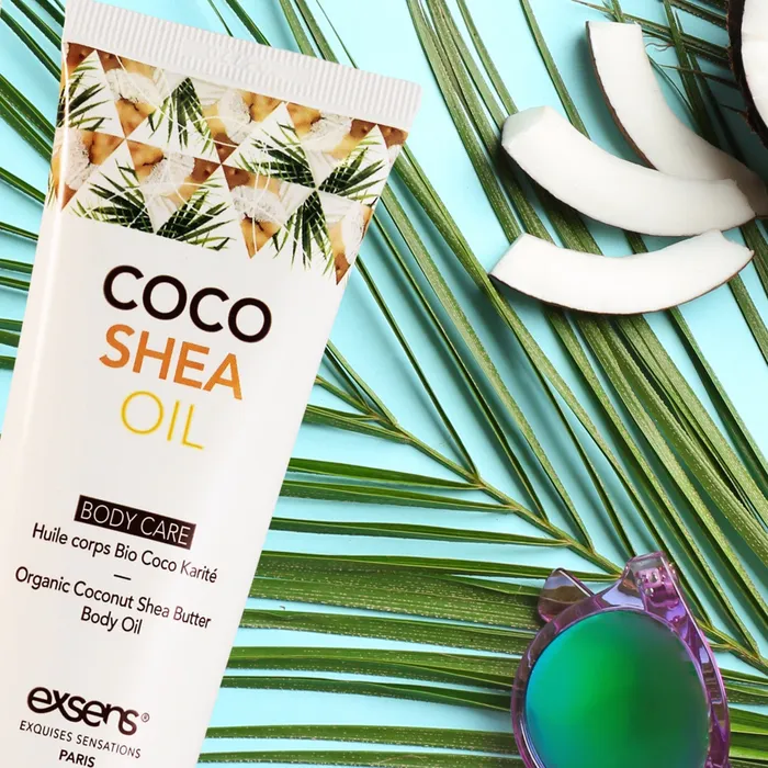 Exsens Female Sex Toys Coco Shea Organic Body Oil Intimate Moisturizer