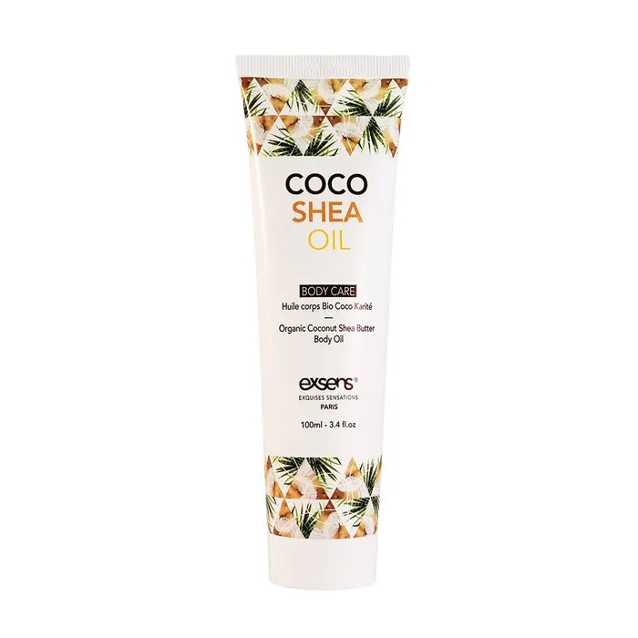 Exsens Female Sex Toys Coco Shea Organic Body Oil Intimate Moisturizer