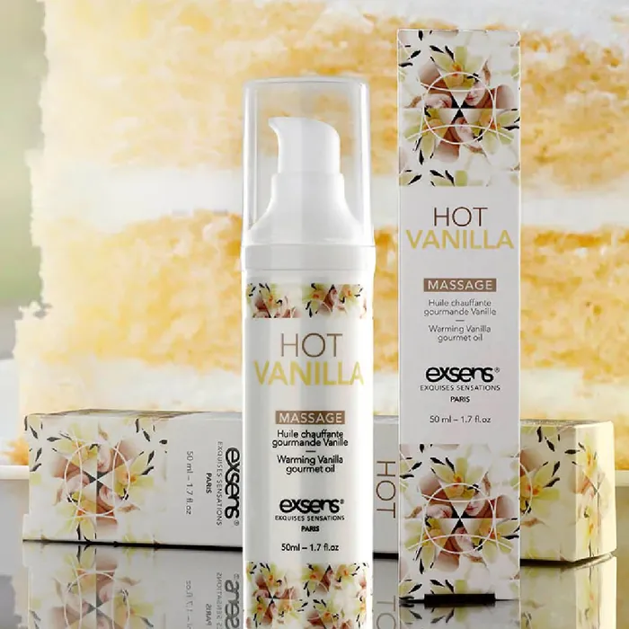 Exsens Hot Vanilla Flavored Warming Massage Oil 50ml Exsens Couples