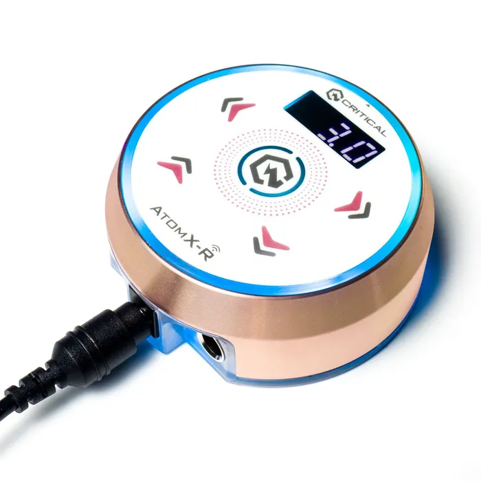 Female Sex Toys Critical Tattoo Critical Tattoo Atom XR Power Supply Rose Gold with White Overlay Female Sex Toys Critical Tattoo Critical Tattoo Atom XR Power Supply Rose Gold with White Overlay