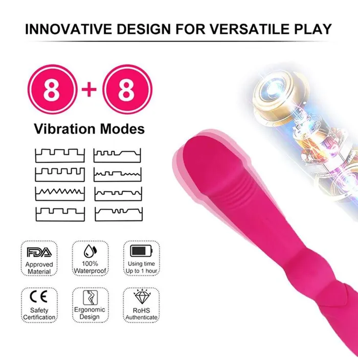 Female Sex Toys FUNMATES Double Ended Vibrator for Lesbian Deliver Your Greatest Pleasure