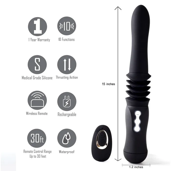 Female Sex Toys Maia Max Remote Control Rechargeable Thrusting Vibrator Maia Toys