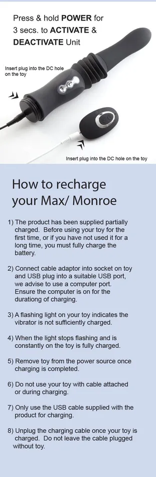 Female Sex Toys Maia Max Remote Control Rechargeable Thrusting Vibrator Maia Toys