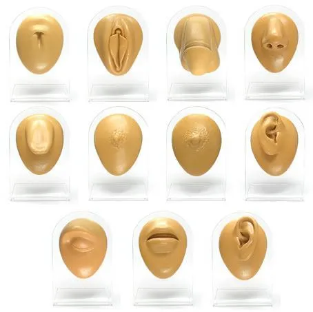 Female Sex Toys Painful Pleasures Silicone Belly Button Display Tan Body Bit Version 1