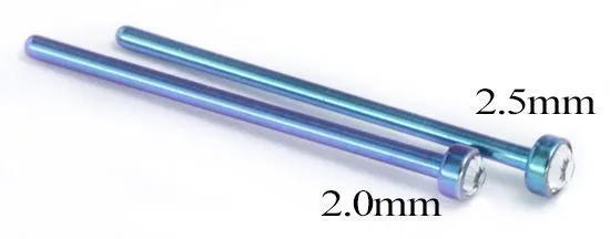 Female Sex Toys Tilum Tilum 18g Fishtail Titanium 2mm Gem Top Nose Jewelry