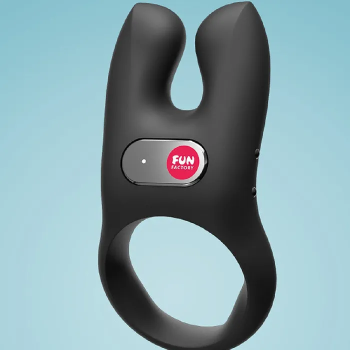 Fun Factory NS Vibrating Couples Penis Ring Black Fun Factory Couples