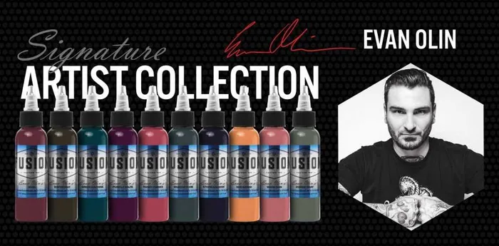 Fusion Male Sex Toys Evan Olin 10Color Palette Signature Set Fusion Tattoo Ink 1oz