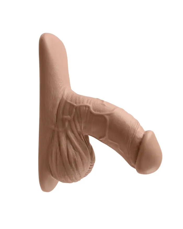 Gender X 4 Inch Ultra Realistic Silicone Packer with Wide Base Caramel Evolved Novelties Anal