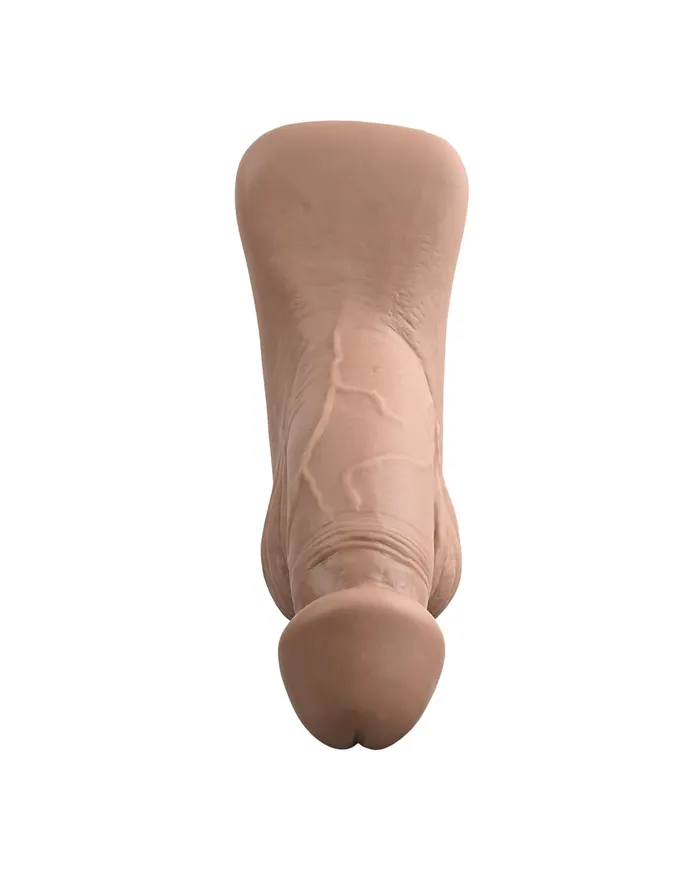 Gender X 4 Inch Ultra Realistic Silicone Packer with Wide Base Caramel Evolved Novelties Anal