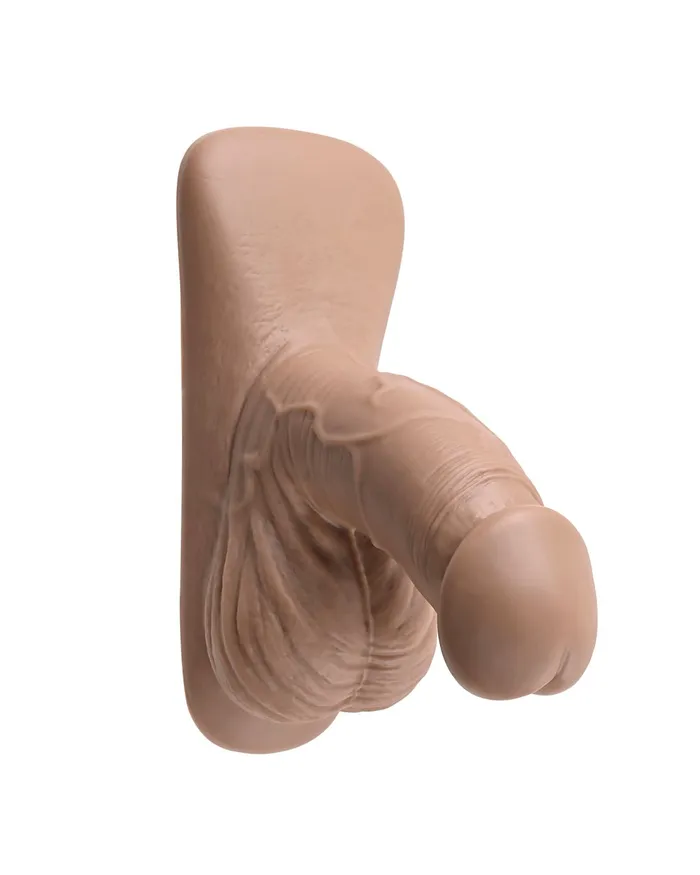 Gender X 4 Inch Ultra Realistic Silicone Packer with Wide Base Caramel Evolved Novelties Anal