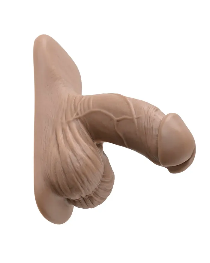 Gender X 4 Inch Ultra Realistic Silicone Packer with Wide Base Caramel Evolved Novelties Anal