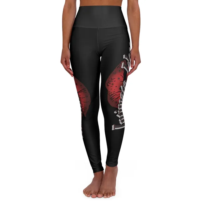High Waisted Yoga Leggings AOP Printify Vibrators