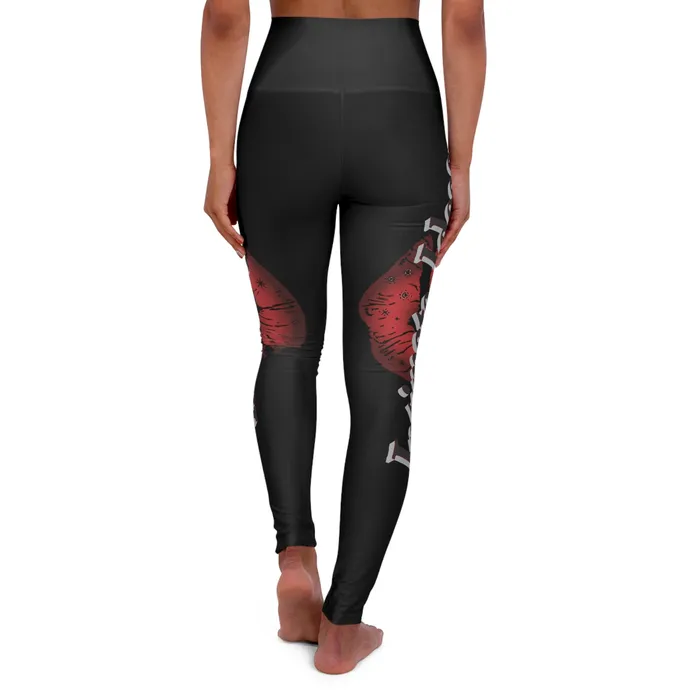 High Waisted Yoga Leggings AOP Printify Vibrators