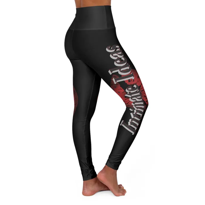 High Waisted Yoga Leggings AOP Printify Vibrators