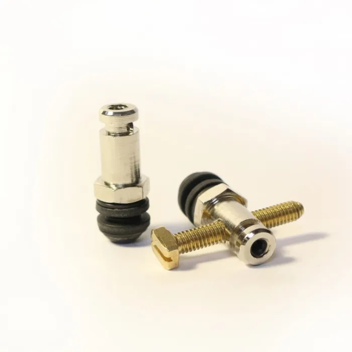 HM Nickel Front and Rear Binding Post Set M4 Metric HM Tools Dye Anal