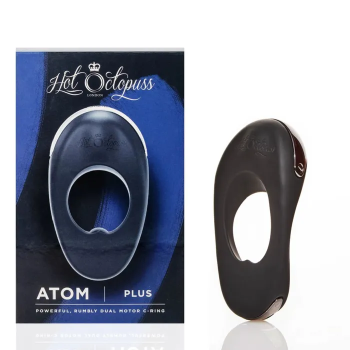 Hot Octopuss Hot Octopuss Atom Plus Dual Motor Vibrating Black Cock Ring Couples