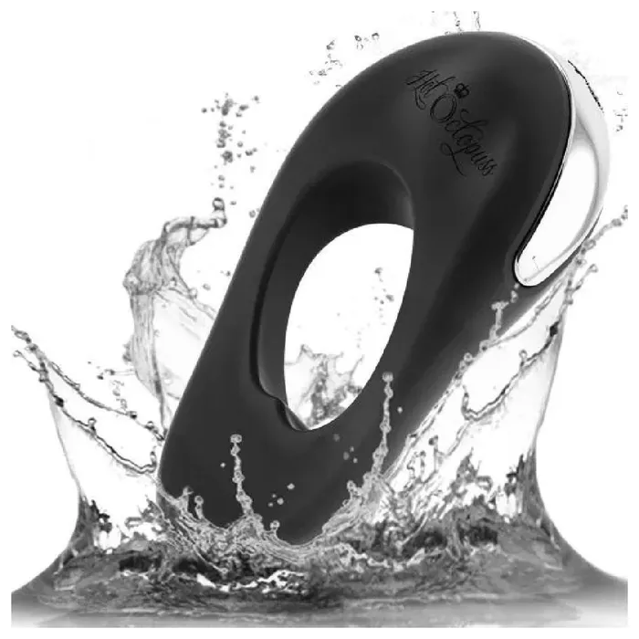 Hot Octopuss Hot Octopuss Atom Plus Dual Motor Vibrating Black Cock Ring Couples