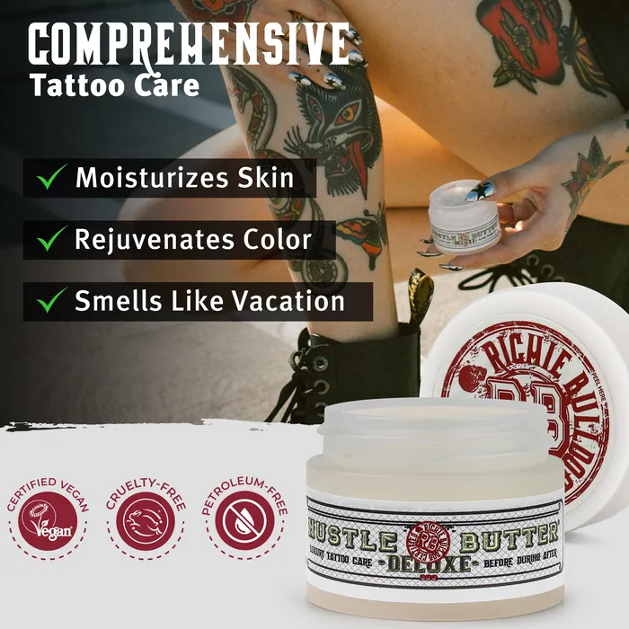 Hustle Butter Vibrators Hustle Butter Deluxe Tattoo Aftercare 1oz Single or Case of 48