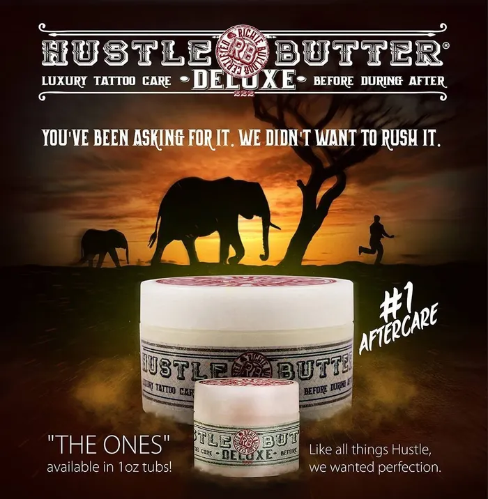 Hustle Butter Vibrators Hustle Butter Deluxe Tattoo Aftercare 1oz Single or Case of 48