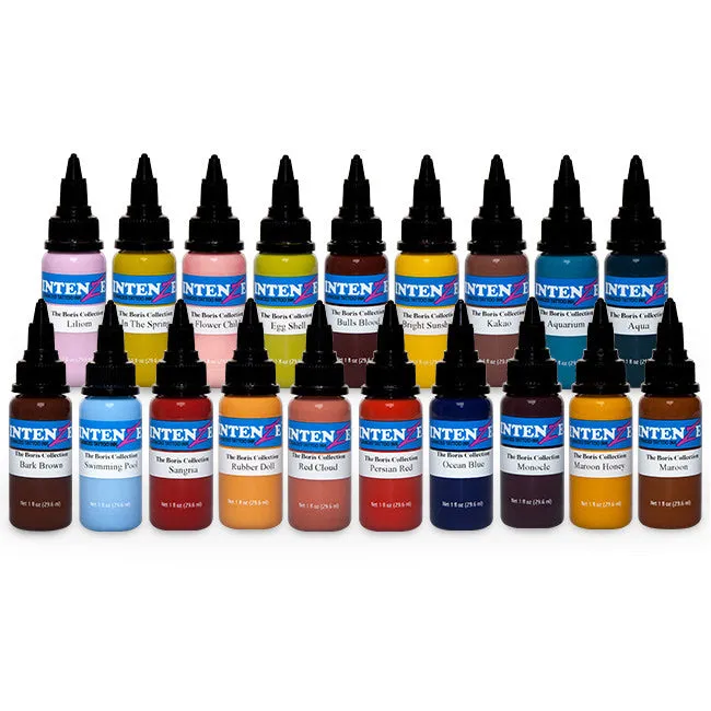 Intenze Boris From Hungary Color Line Set Intenze Tattoo Ink 1oz 19 Bottles Anal Intenze Boris From Hungary Color Line Set Intenze Tattoo Ink 1oz 19 Bottles Anal