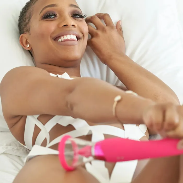 Jimmyjane Apex Double Ended Licking Sucking GSpot Vibrator Pink Pipedream Products Vibrators