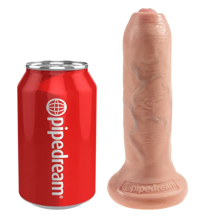 King Cock Uncut 6 Inch Suction Cup Dildo with Moving Foreskin Vanilla Pipedream Products Dildos King Cock Uncut 6 Inch Suction Cup Dildo with Moving Foreskin Vanilla Pipedream Products Dildos