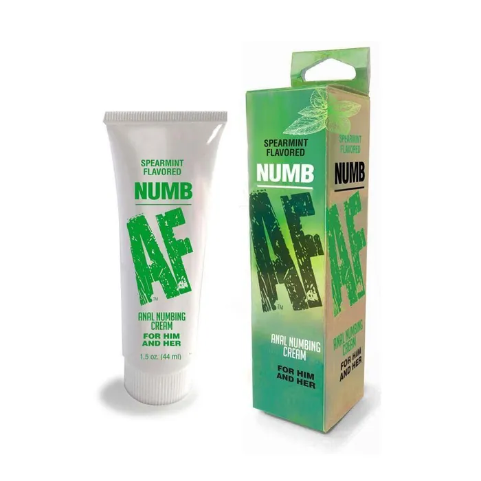 Little Genie Production LLC Anal Numb AF Anal Numbing Cream For All Spearmint Flavored Little Genie Production LLC Anal Numb AF Anal Numbing Cream For All Spearmint Flavored