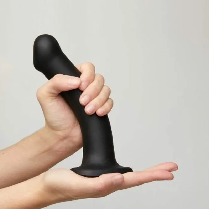 Lovely Planet Anal StrapOnMe SemiRealistic 8 Inch Silicone Dildo Black