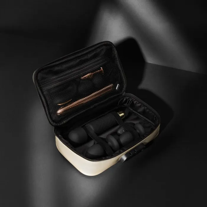 Lovely Planet Dorcel Lockable Discreet Gold Storage Box Vibrators