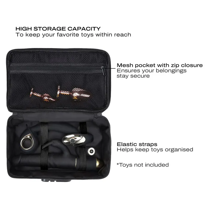 Lovely Planet Dorcel Lockable Discreet Gold Storage Box Vibrators