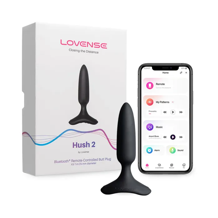 Lovense Lovense Hush 2 Bluetooth App Controlled Vibrating Butt Plug Anal
