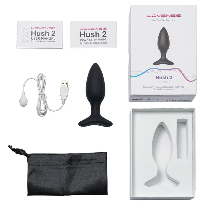 Lovense Lovense Hush 2 Bluetooth App Controlled Vibrating Butt Plug Anal