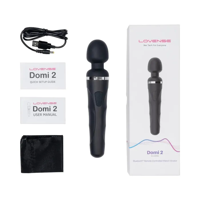 Lovense Vibrators Lovense Domi 2 Powerful App Controlled Wand Vibrator