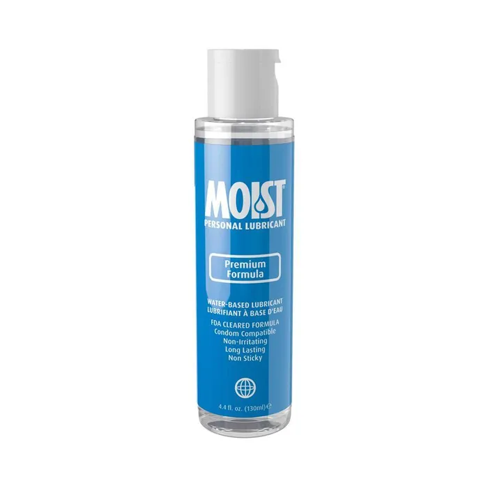 Lubricants Pipedream Products Inc Moist Premium Formula WaterBased Lubricant 44 oz 130 mL Lubricants Pipedream Products Inc Moist Premium Formula WaterBased Lubricant 44 oz 130 mL