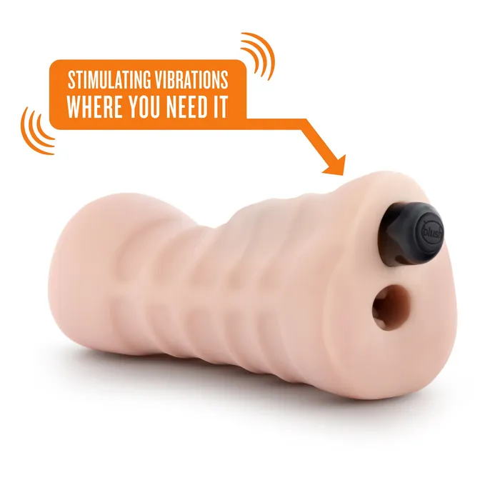 M For Men Ashley Vibrating Pocket Pussy Blush Female Sex Toys