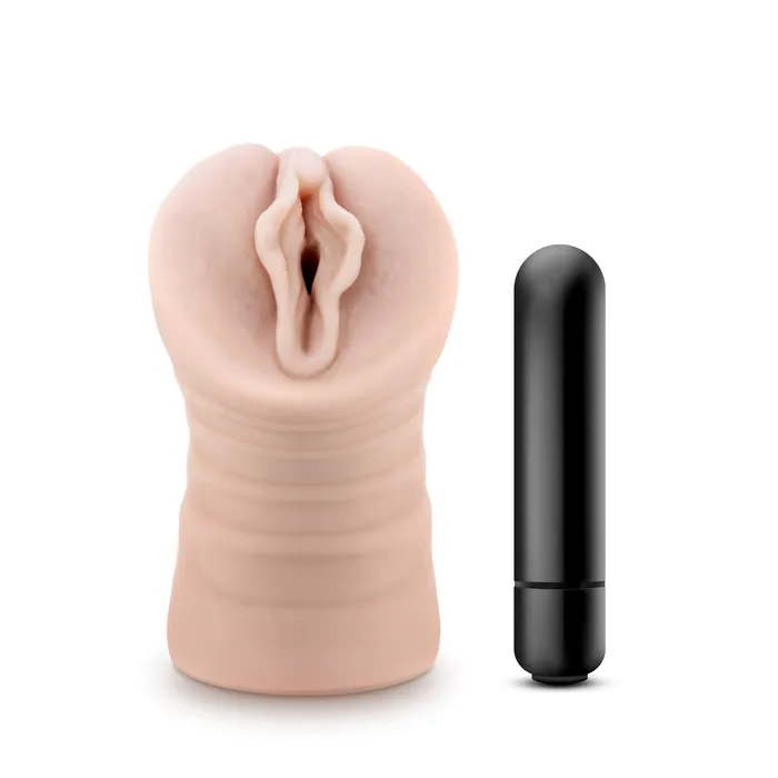 M For Men Ashley Vibrating Pocket Pussy Blush Female Sex Toys